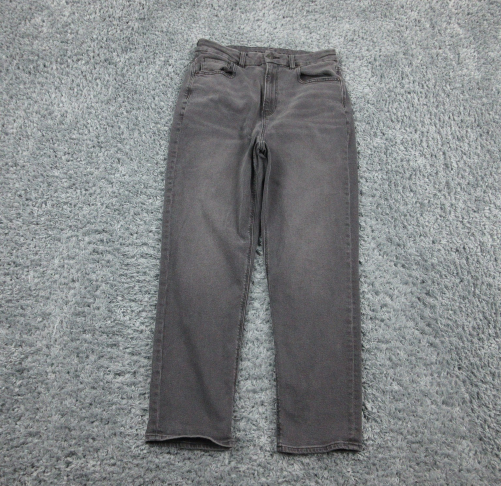 American Eagle Jeans Womens 10 Gray Curvy Mom High Rise Stretch Denim 29x27*